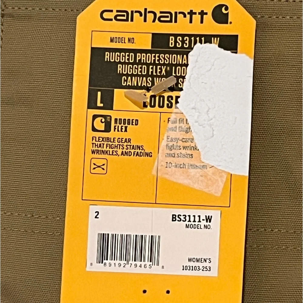 NWT x2 Carhartt Women’s Canvas Work Short - Picture 8 of 9